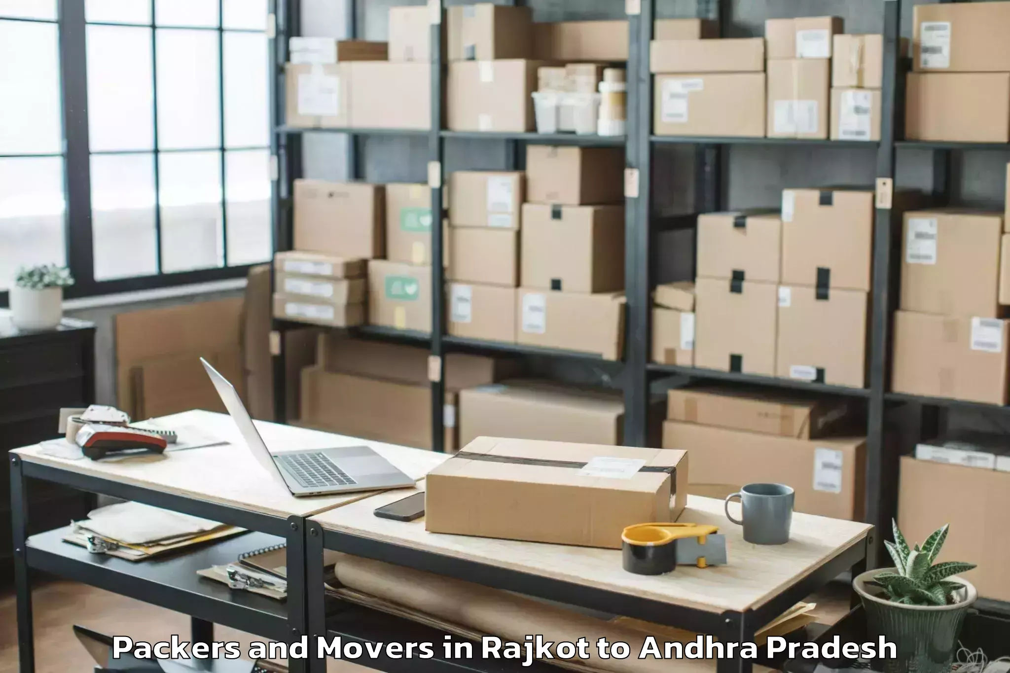 Quality Rajkot to Korukonda Packers And Movers